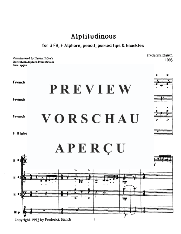 Produktgalerie: Seite 4 von 11 Alptitudinous, , Alphorn in F und Horn Trio