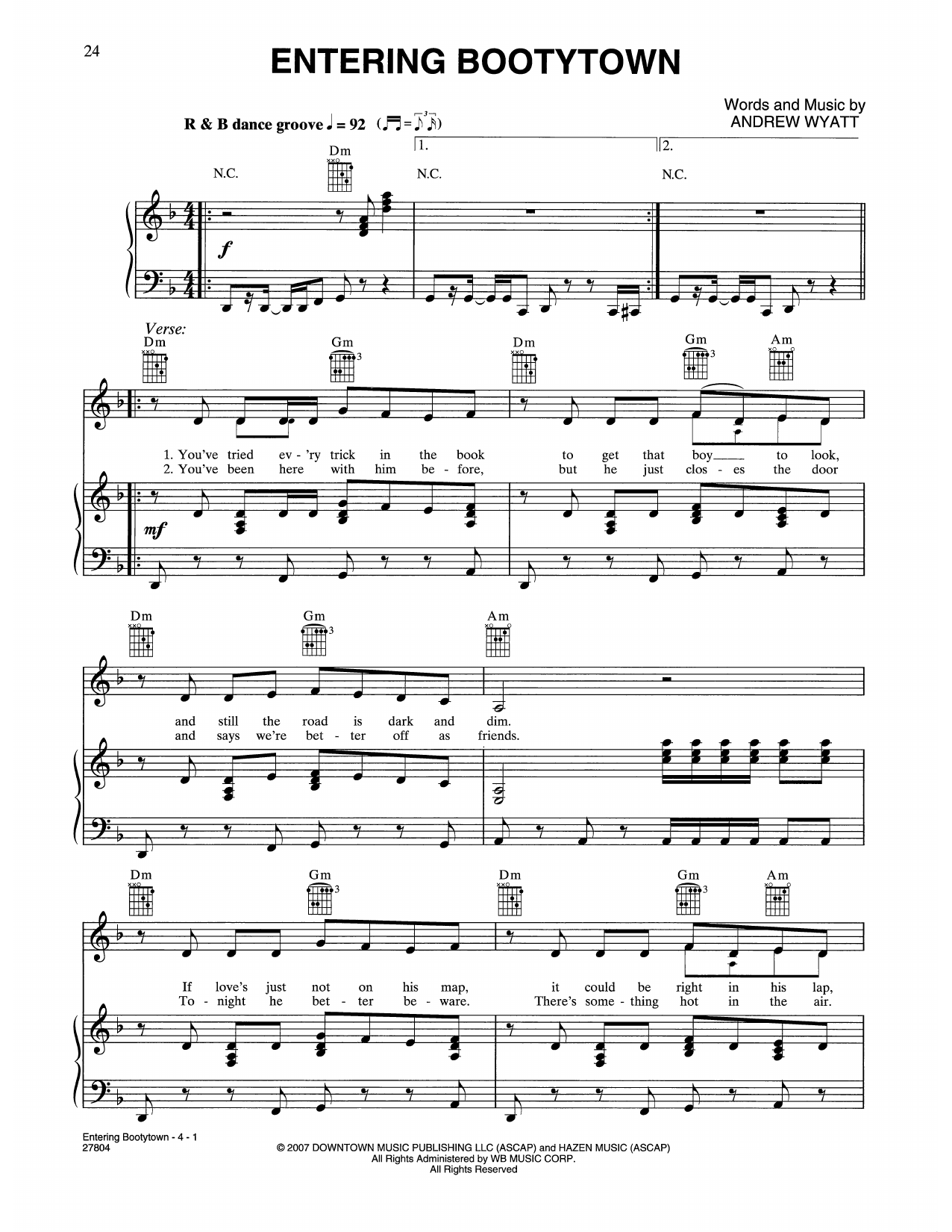 Product picture to: Entering Bootytown (from Music And Lyrics)