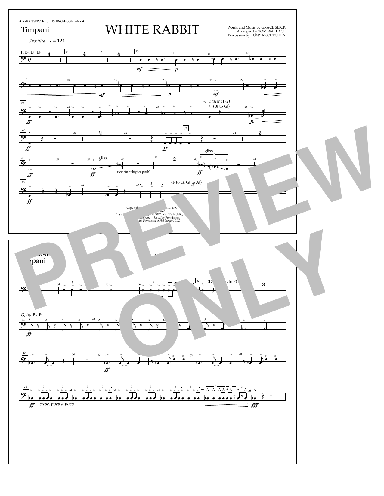 Product picture to: White Rabbit - Timpani