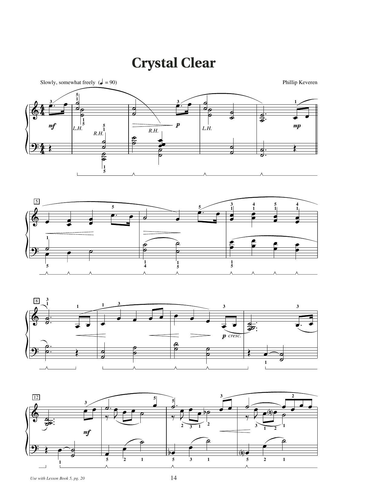Produktgalerie: Seite 1 von 1 Crystal Clear, Phillip Keveren, Klavier