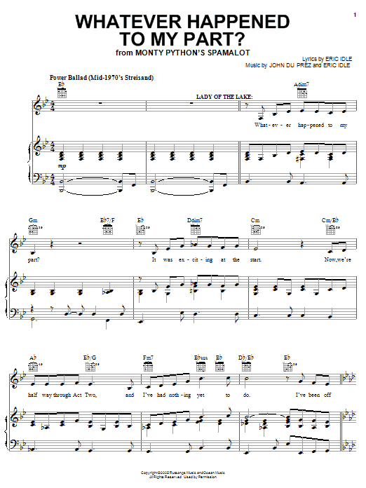 Produktbild zu: Whatever Happened To My Part? (from Monty Python's Spamalot)