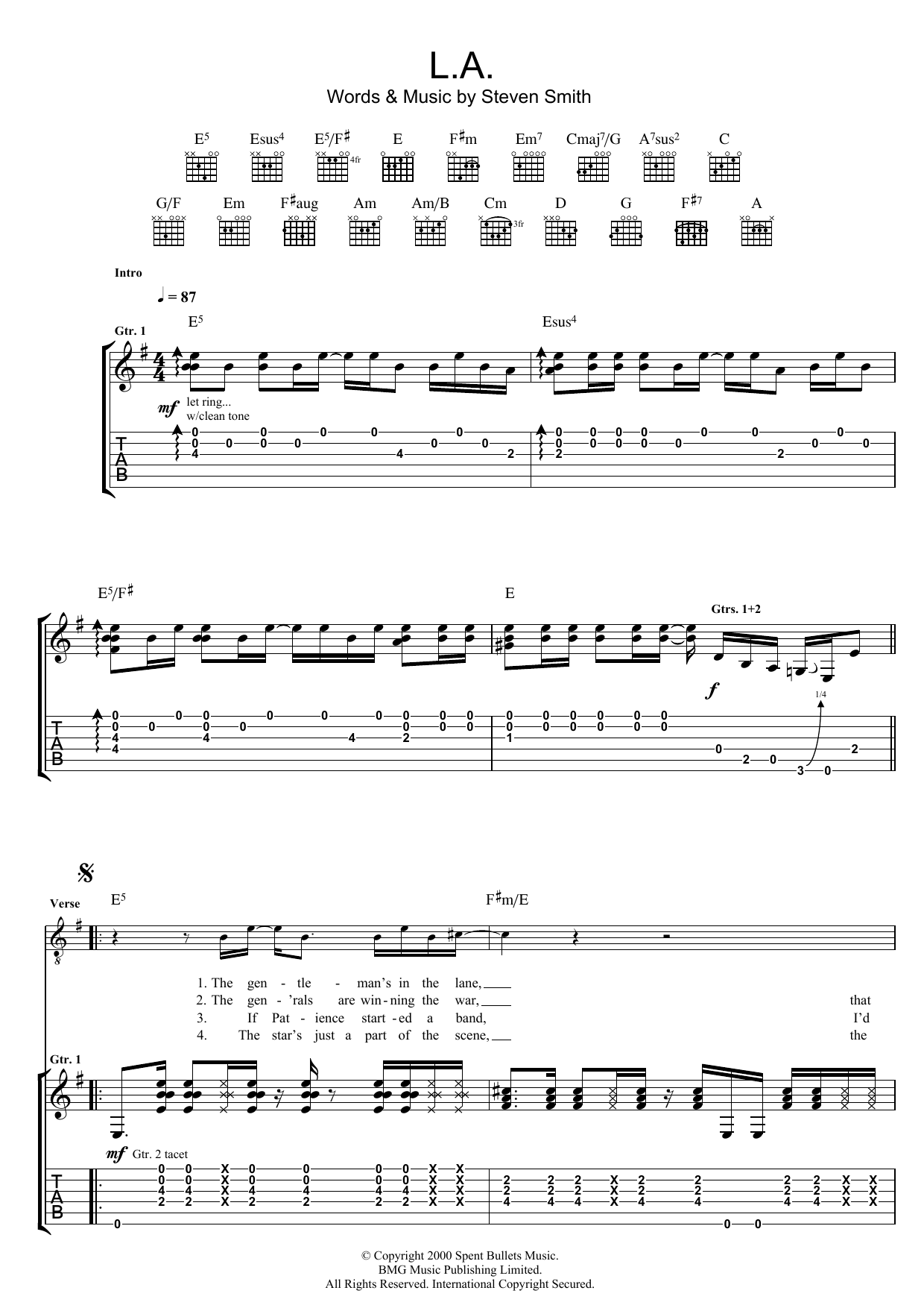 Produktgalerie: Seite 1 von 1 L.A., Elliott Smith, Gitarre