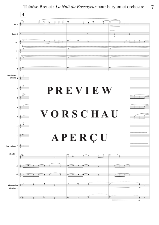 Product gallery: Page 12 of 21 La Nuit du Fossoyeur , , (baritone solo + orchestra)