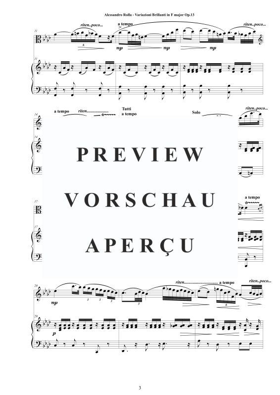 Product gallery: Page 4 of 11 Variazioni Brillanti in F-Dur Op.13, , Viola and Piano