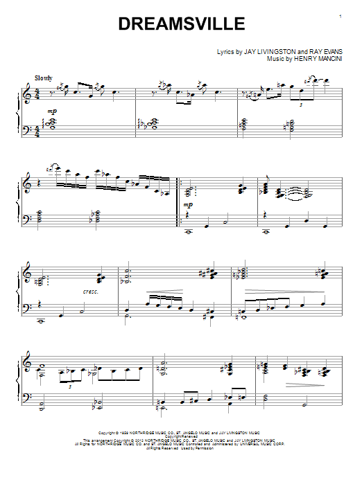 Product gallery: Page 1 of 1 Dreamsville, Henry Mancini