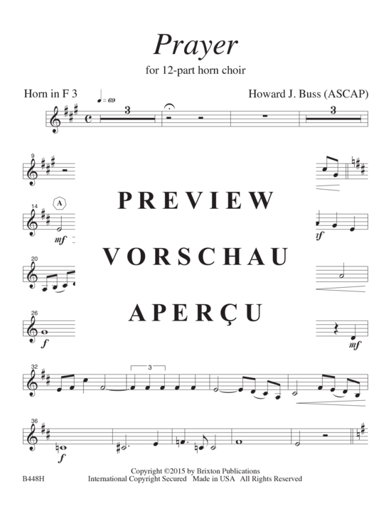 Product gallery: Page 14 of 21 Prayer , , (12-part horn choir)