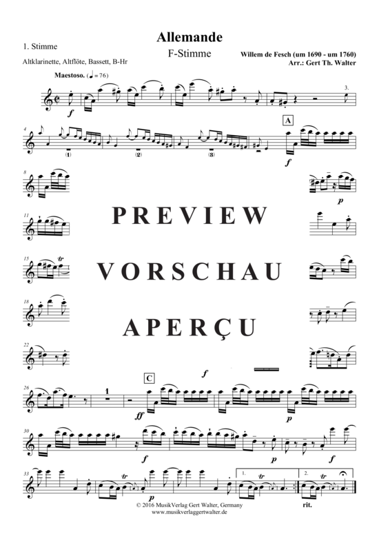 Produktgalerie: Seite 9 von 21 Allemande , , (Quintett flexible Besetzung)