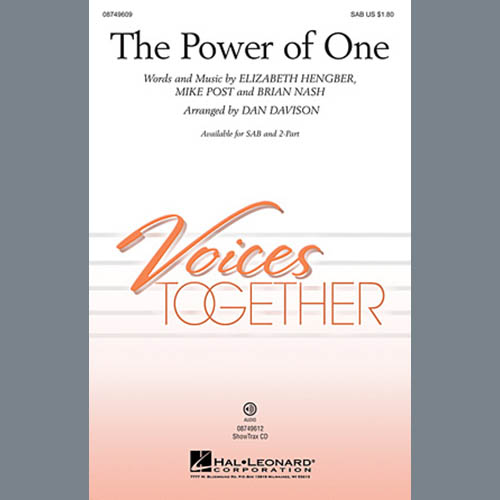 cover: The Power Of One, Dan Davison, Chor
