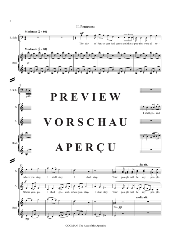 Product gallery: Page 15 of 21 The Acts of the Apostles , , (baritone, mixed choir, piano, organ, + chamber orchestra)