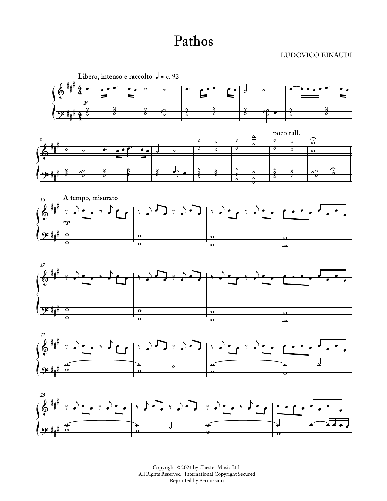 Produktgalerie: Seite 1 von 1 Pathos, Ludovico Einaudi, Klavier