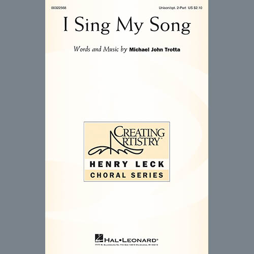 cover: I Sing My Song, Michael John Trotta, Chor