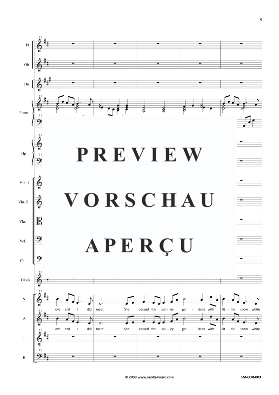 Produktgalerie: Seite 8 von 11 Four Irish songs, , Gemischter Chor und kleinem Orchester
