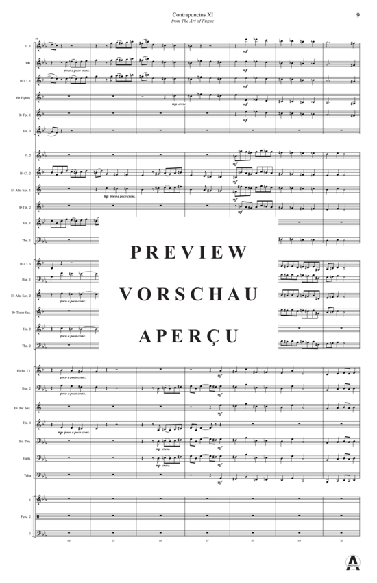 Produktgalerie: Seite 12 von 21 Contrapunctus 11 aus Kunst der Fuge , , (Concert Band)