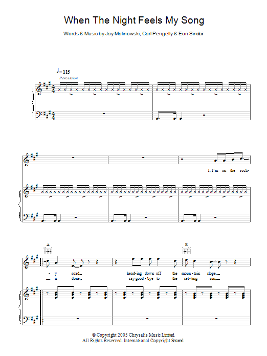 Produktbild zu: When The Night Feels My Song