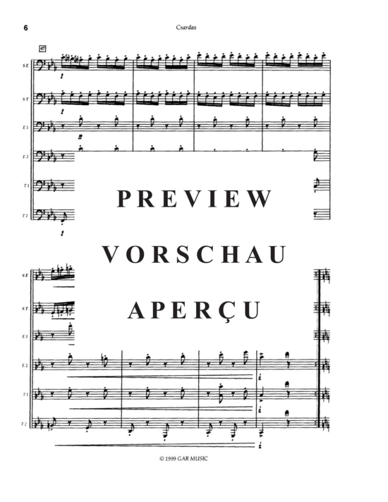 Produktgalerie: Seite 8 von 21 Csardas , , (Tuba Quatett + Euphonium Solo + Tuba Solo)
