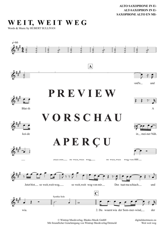 Product gallery: Page 2 of 4 Weit, Weit Weg , Von Goisern, Hubert, Alto Saxophone