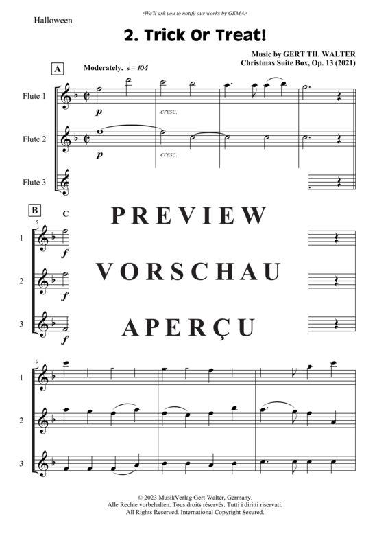 Produktgalerie: Seite 2 von 3 Trick Or Treat! , , (Flötentrio)