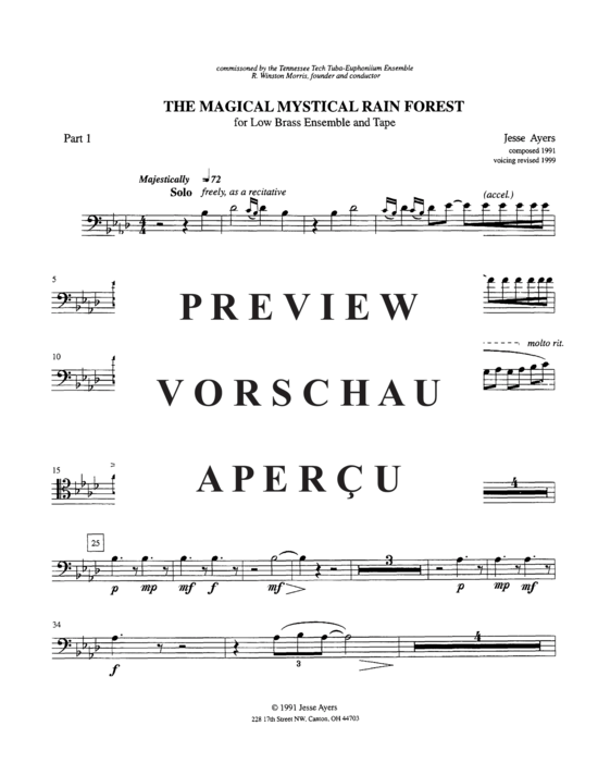Produktgalerie: Seite 21 von 21 Into the Magical Rain Forest , , (Tuba Ensemble 1-6 Tuben + Tape)