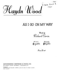 Produktbild zu: As I Go On My Way