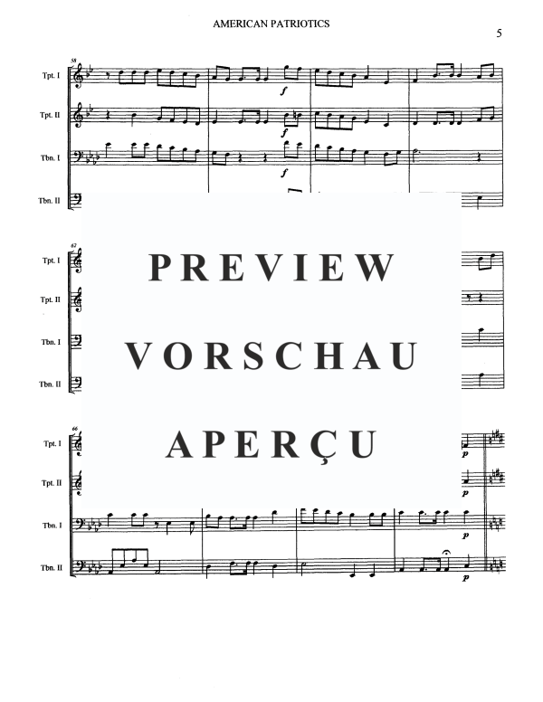 Produktgalerie: Seite 7 von 11 American Patriotics, , Blechbläser Quartett
