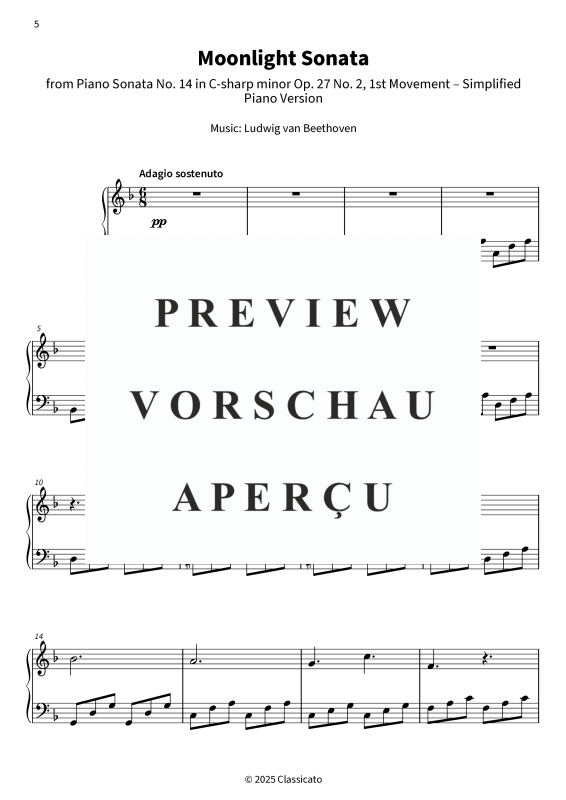 gallery: Dreamlike Nocturnes - Simplified Piano Pieces for Inner Peace, , Klavier Solo