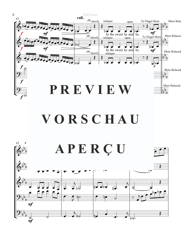 Produktgalerie: Seite 8 von 11 Sweet By and By, , Blechbläser Quintett
