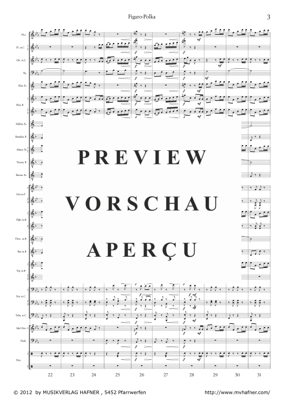 Product gallery: Page 8 of 11 Figaro-Polka, , (large wind orchestra)