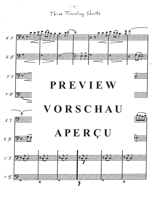 Product gallery: Page 6 of 21 Three Traveling Shorts , , (Tuba Quartett EETT)