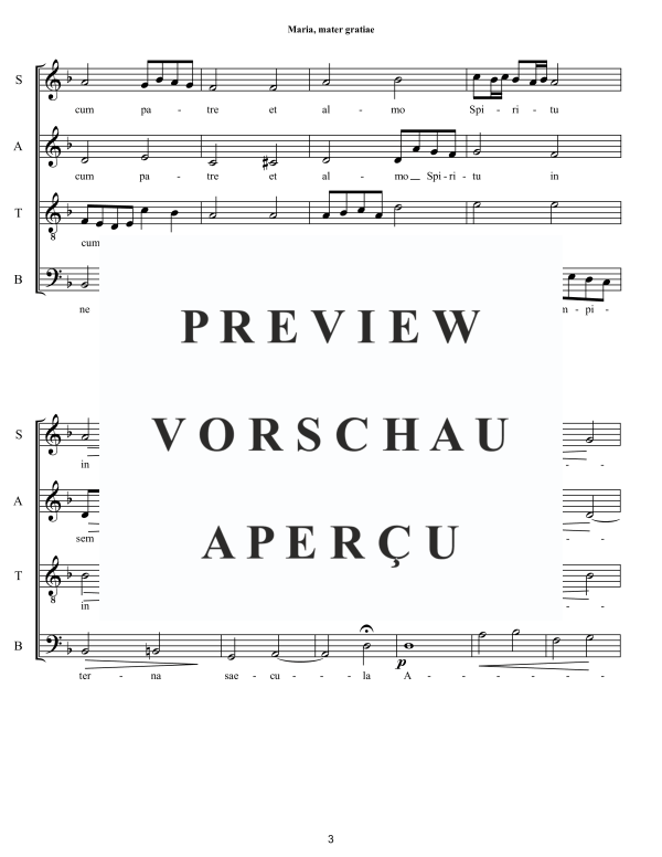 Produktgalerie: Seite 4 von 9 Maria, mater gratiae, , Gemischter Chor