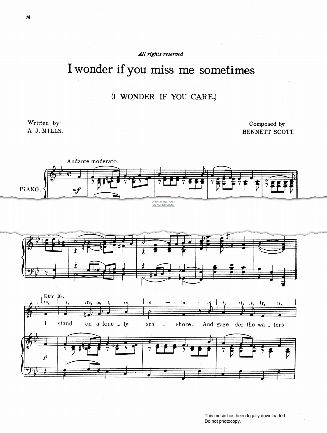 Produktbild zu: I Wonder If You Miss Me Sometimes (I Wonder If You Care)
