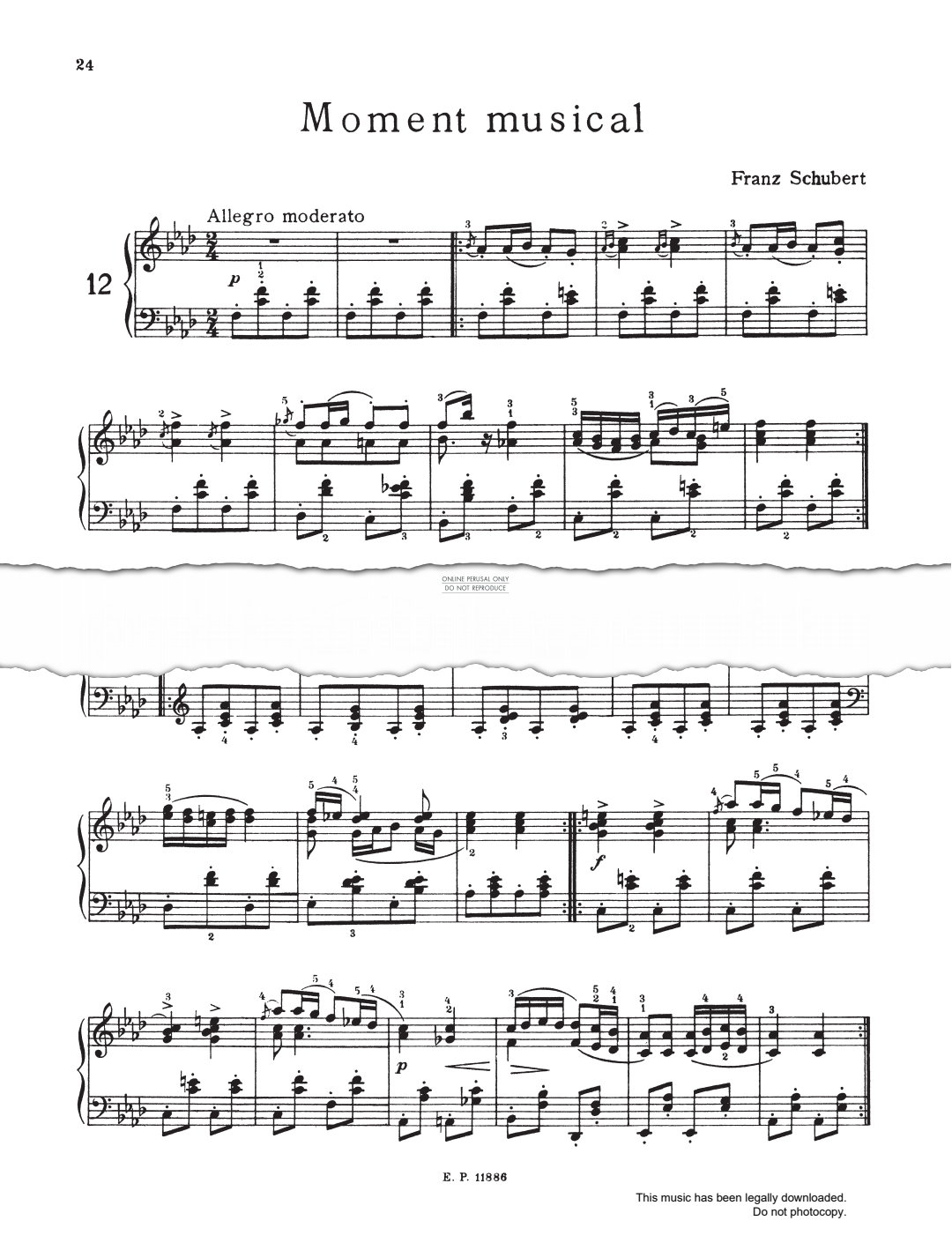 Produktbild zu: Moment Musical In F Minor Op.94 D780, No.3