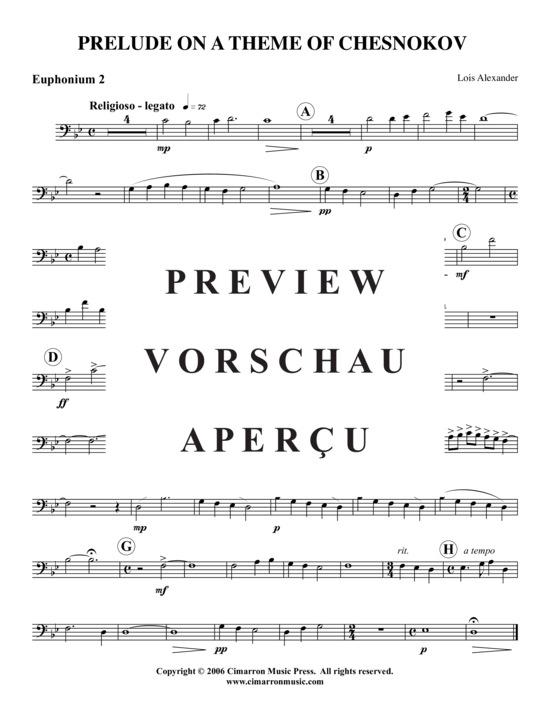 Product gallery: Page 8 of 11 Prelude , , (Tuba Quartet: 2x Baritone, 2xTuba)