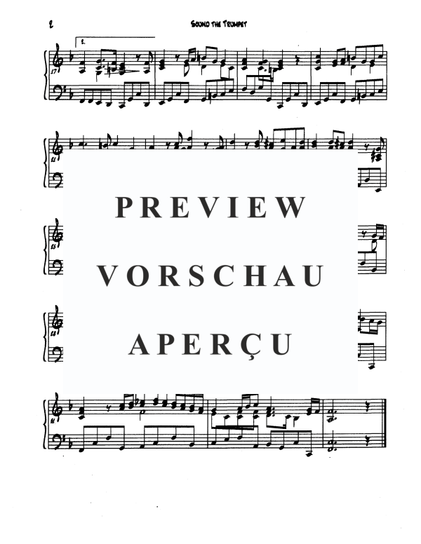 Produktgalerie: Seite 7 von 11 Sound the Trumpet, , Trompeten Trio und Klavier