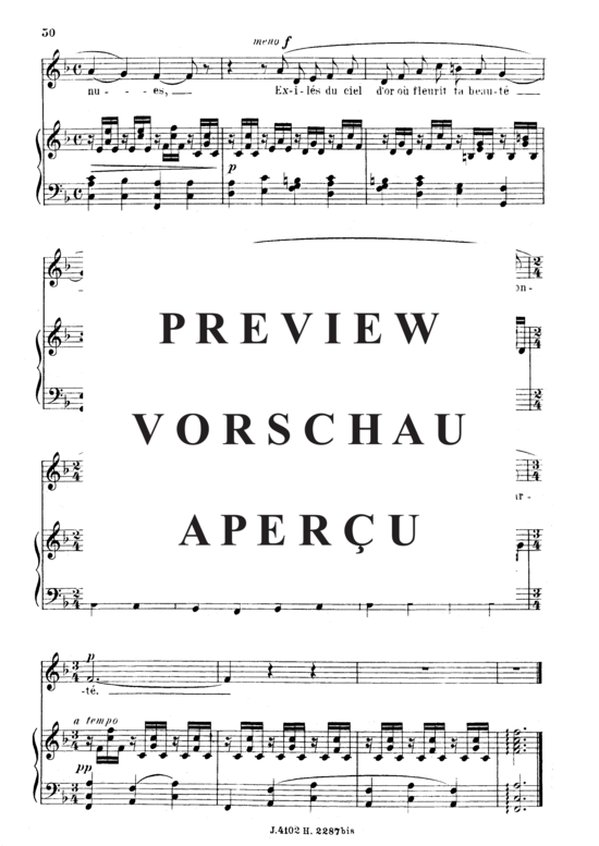 Product gallery: Page 5 of 5 Aurore Op.39 No.1, , Medium Voice and Piano