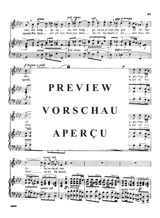 Product gallery: Page 3 of 6 Non posso disperar, Parisotti, Alessandro, High Voice and Piano