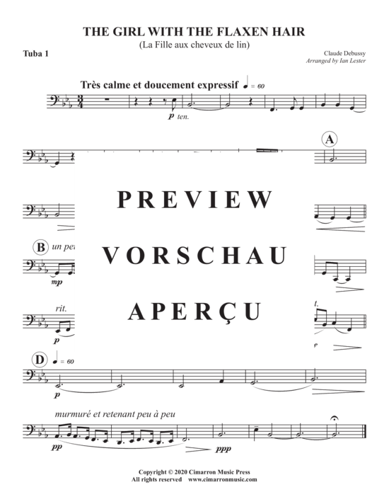 Product gallery: Page 9 of 10 Girl with the Flaxen Hair, The , , (Tuba Quartett EETT)