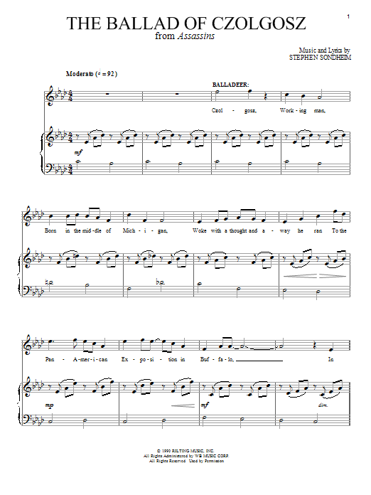 Produktbild zu: The Ballad Of Czolgosz (Part I)