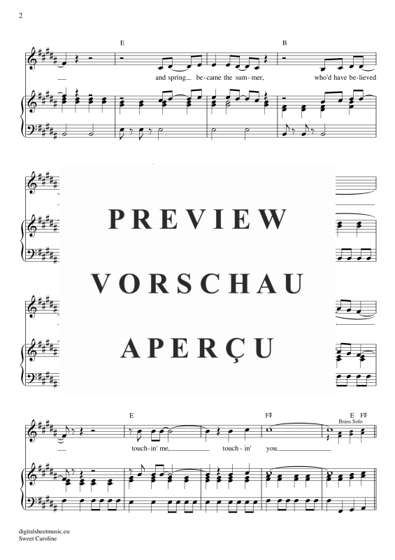 Product gallery: Page 9 of 11 Sweet Caroline , Diamond, Neil, Piano and Voice