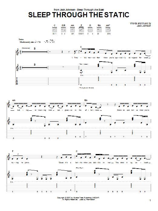 Product gallery: Page 1 of 1 Sleep Through The Static, Jack Johnson
