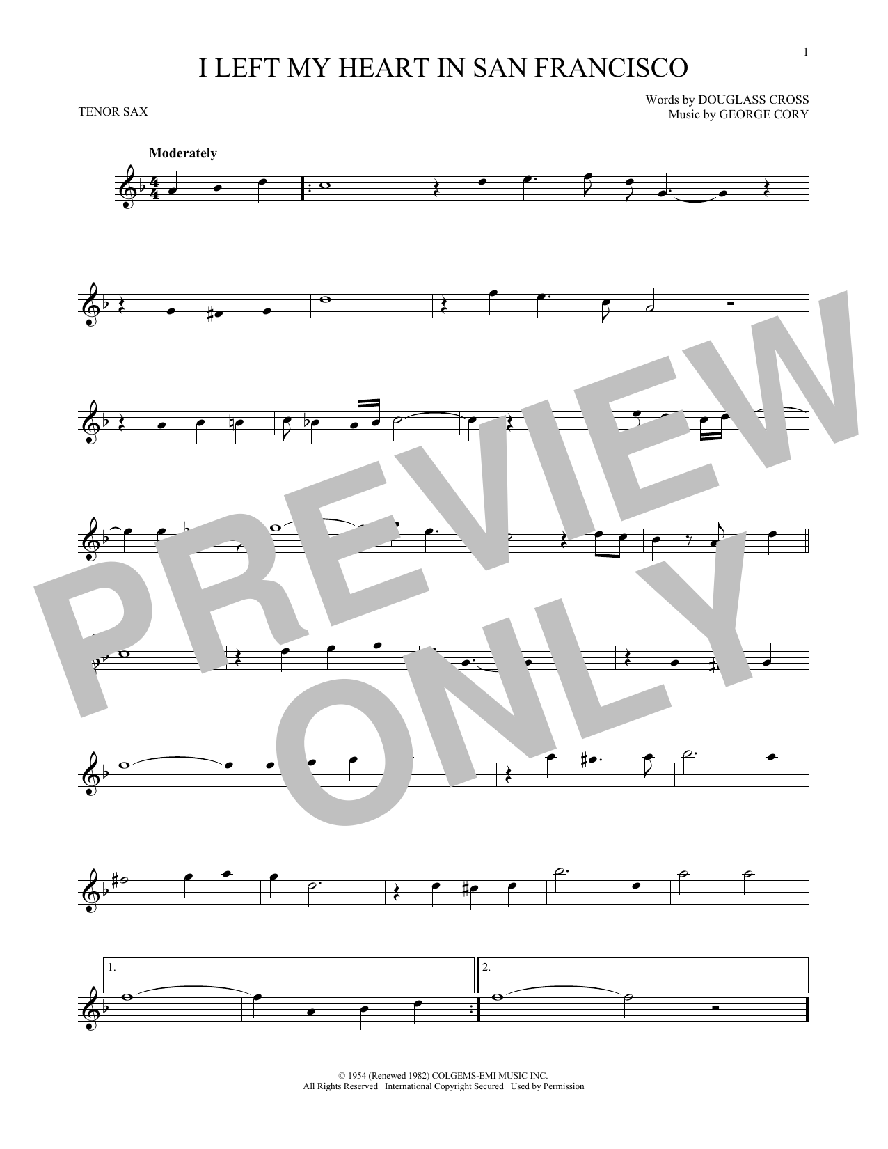 Product gallery: Page 1 of 1 I Left My Heart In San Francisco, Tony Bennett