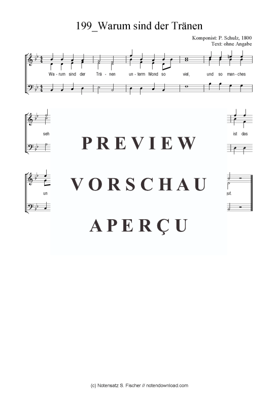 Product picture to: Warum sind der Tränen P. Schulz, 1800