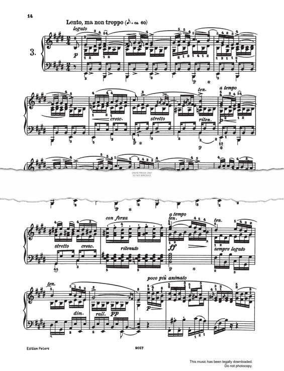 Produktgalerie: Seite 1 von 1 Etüde Op.10 No.3, Frederic Chopin, Klavier