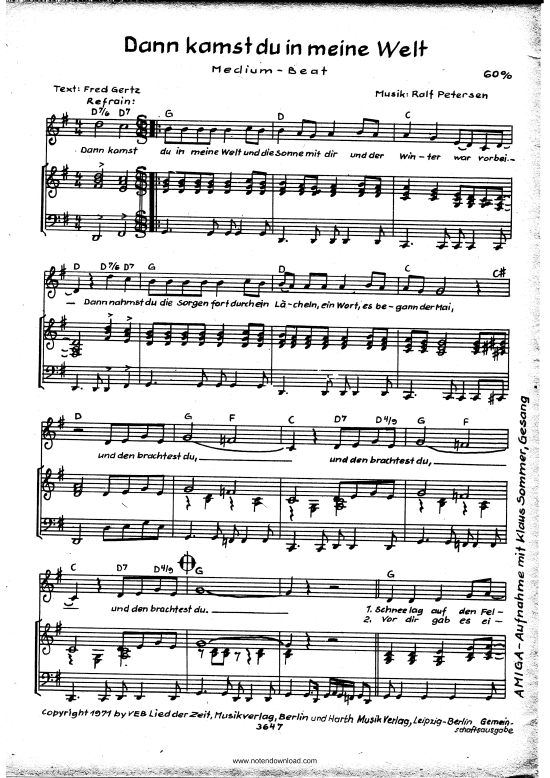 Produktbild zu: Dann kamst du in meine WeltKlaus Sommer