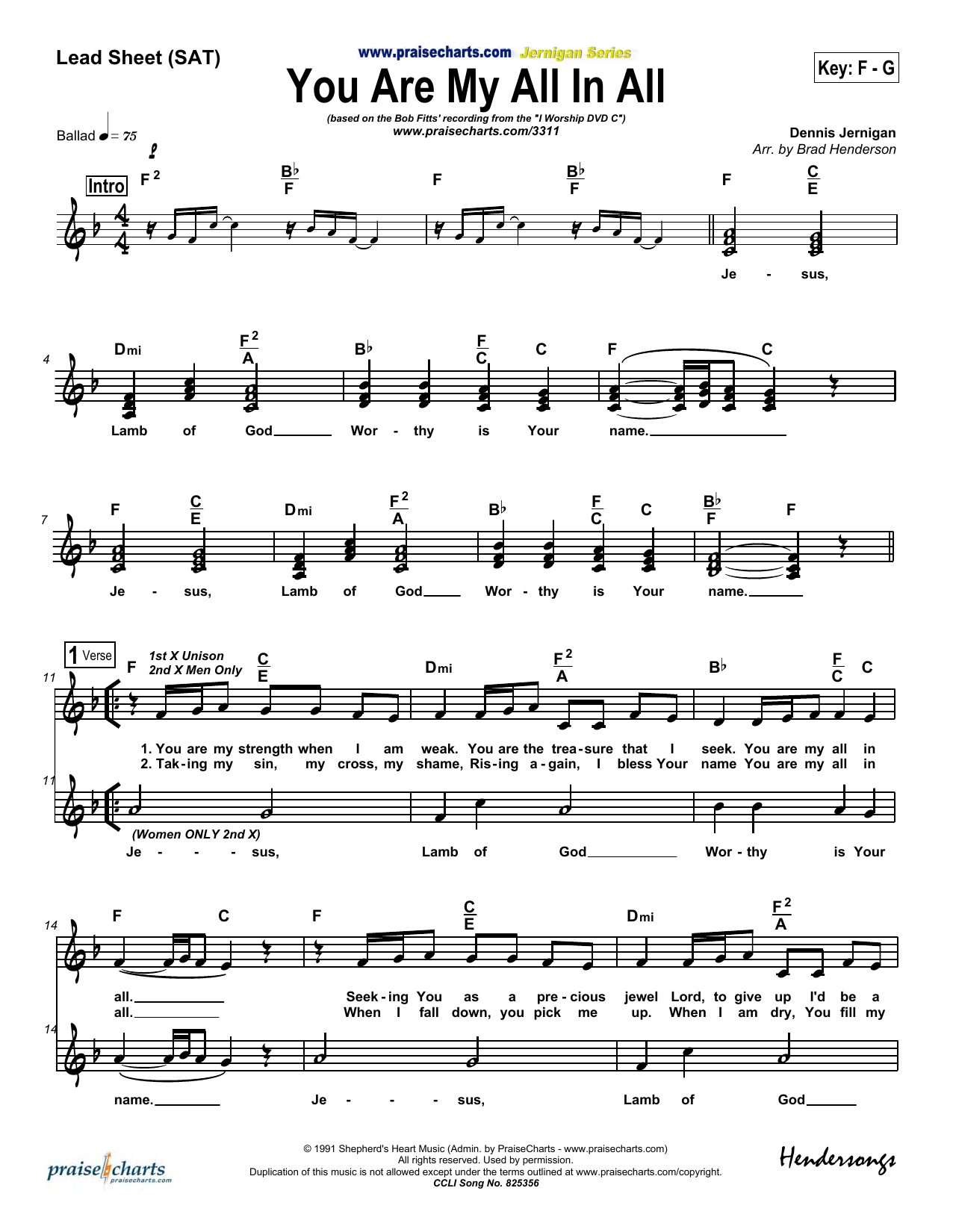 Produktgalerie: Seite 1 von 1 You Are My All in All, Dennis Jernigan, Melodieinstrument