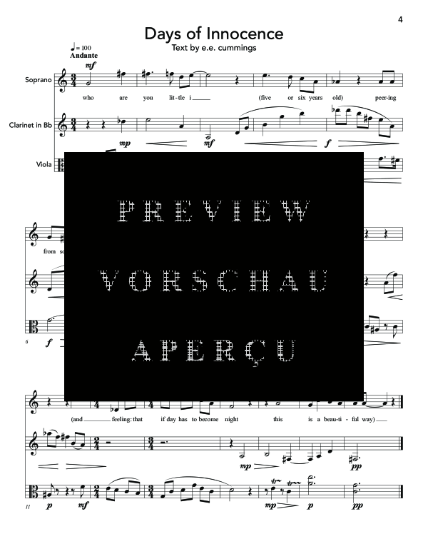 Produktgalerie: Seite 9 von 11 Red Wheelbarrow, The, , (Gemischtes Ensemble Sopran, Klarinette, Violine und Klavier)