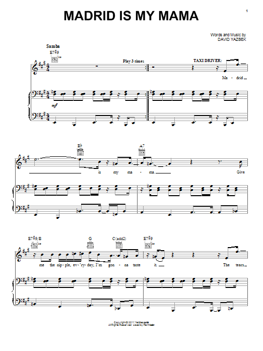 Produktbild zu: Madrid Is My Mama (from Women On The Verge Of A Nervous Breakdown)