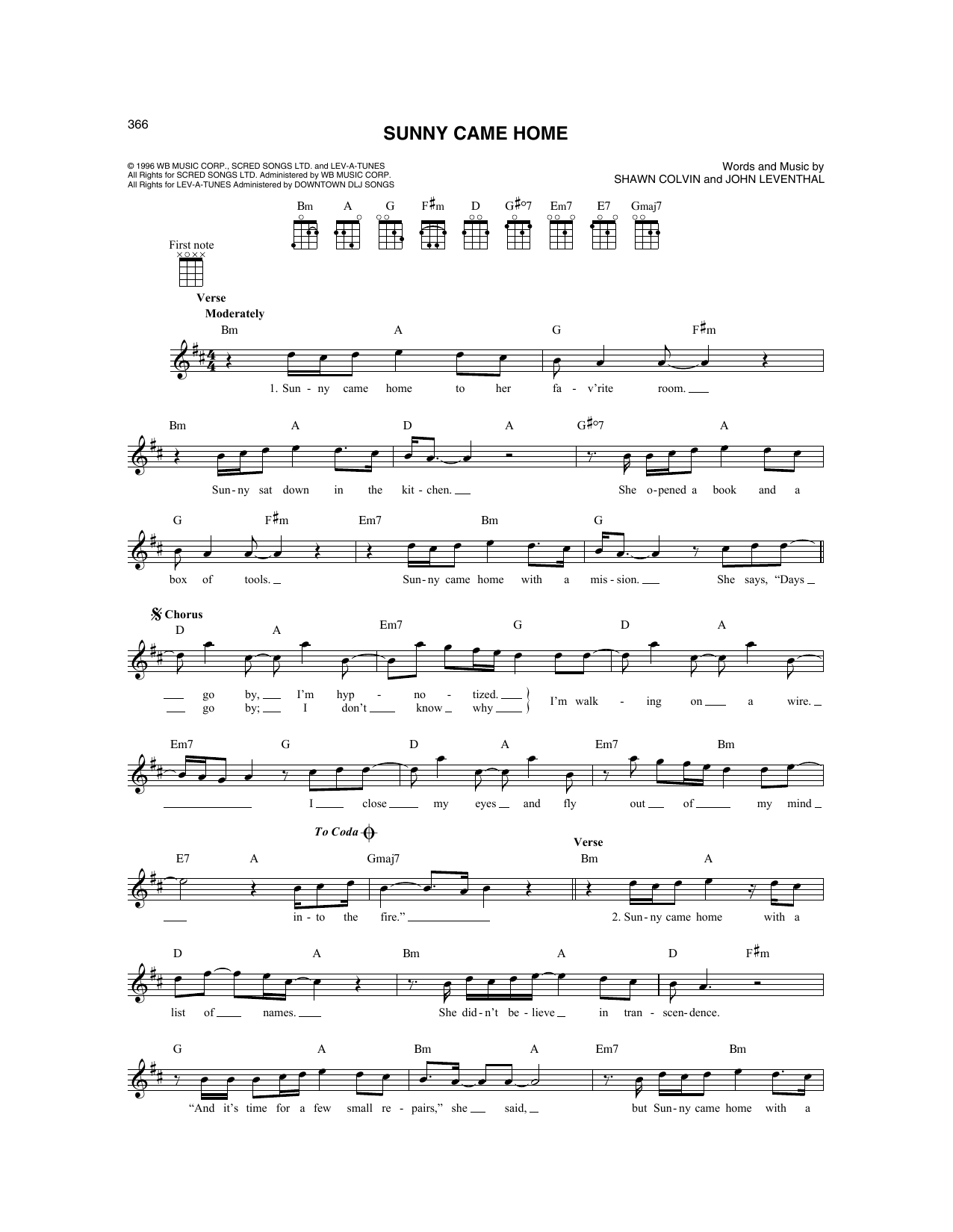 Produktbild zu:  Sunny Came Home - Shawn Colvin