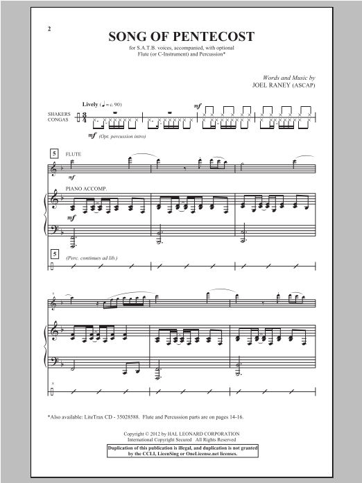Produktbild zu: Song Of Pentecost