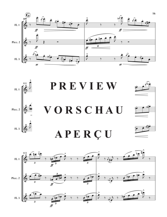 gallery: Splash! , , (3 Flöten - jeweils doppelt auf Piccoloflöte)