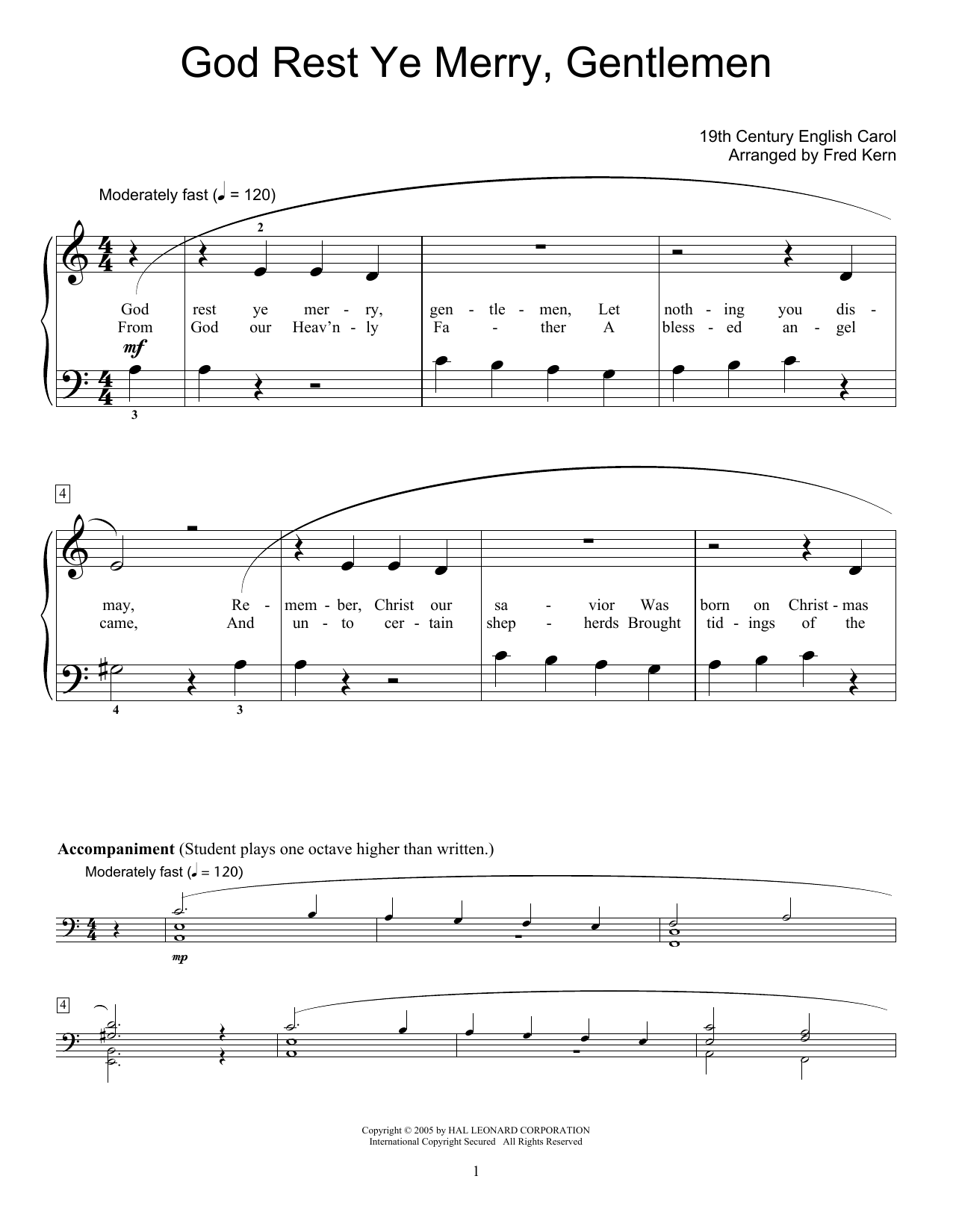 Product gallery: Page 1 of 1 God Rest Ye Merry, Gentlemen, Traditional English Carol
